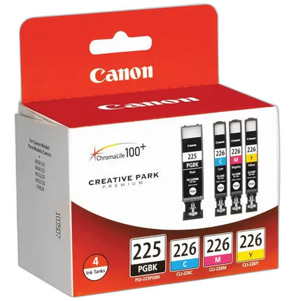 Canon PGI-225/CLI-226 4 Color Pack for Canon Pixma MX882 MG6120 and MG8220