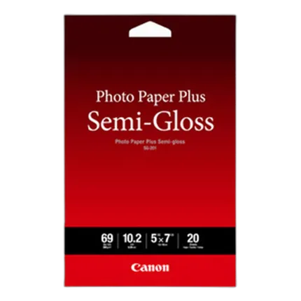 Canon Photo Paper Plus Semi-Gloss 5x7 20 Sheets