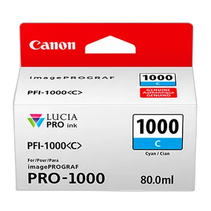 Canon PFI-1000 Cyan Ink Cartridge