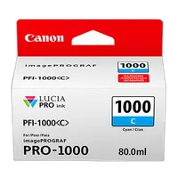 Canon PFI-1000 Cyan Ink Cartridge 0
