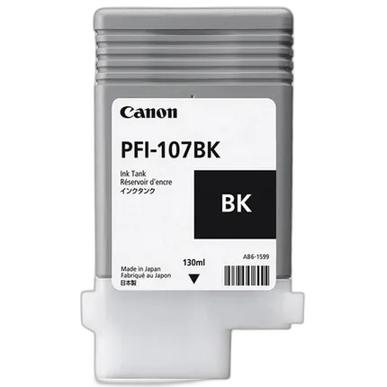 Canon PFI-107BK Black Ink Cartridge
