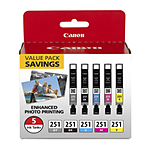 Canon CLI-251 5 Color Ink Value Pack