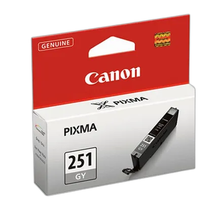 Canon CLI-251 Standard Capacity Gray Ink Cartridge