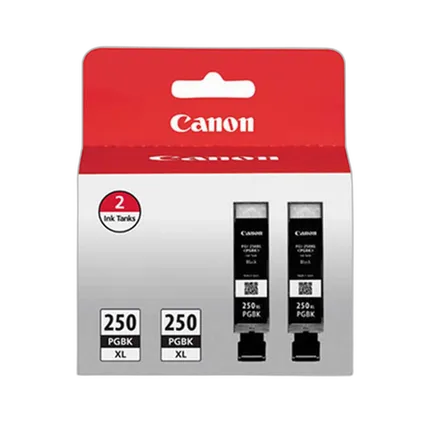 Canon PGI-250PGBK XL Black Twin Pack for Canon MG6620 MX922 MG5620 MG5420