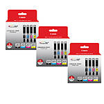 Canon CLI-251 BK/CMY 4 PK Value Pack Ink for Canon InkJet Printers-3 PK