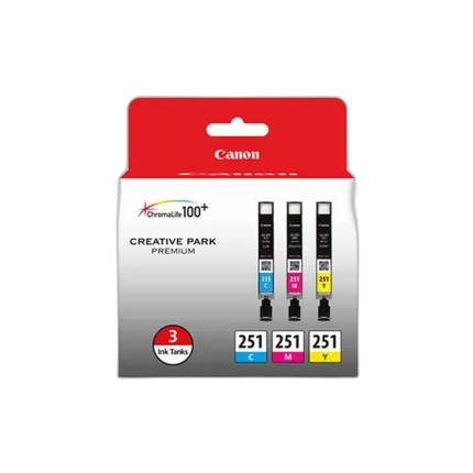 Canon CLI-251 3-Color Ink Cartridge Pack