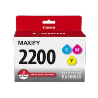Canon PGI-2200 CMY 3 Ink Value Pack for Canon Maxify MB5320 iB4020 MB5020 0