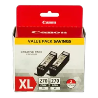 Canon PGI-270XL Pigment Black Twin Pack 0
