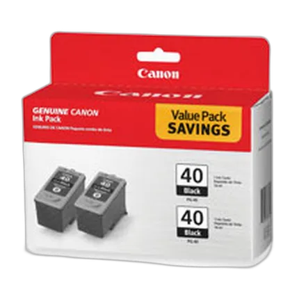 Canon PG-40 Black Ink Cartridge Twin-Pack for iP1600
