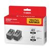 Canon PG-40 Black Ink Cartridge Twin-Pack for iP1600