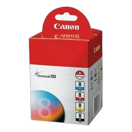 Canon CLI-8 4 Color Ink Cartridge Multipack for Canon Pixma IP Series Printe