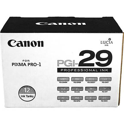 Canon PGI-29 12 Color Value Pack for Canon Pixma Pro-1 Printer