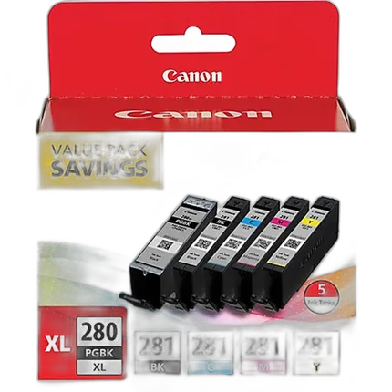 Canon PGI-280XL/CLI-281 5 Color Pack