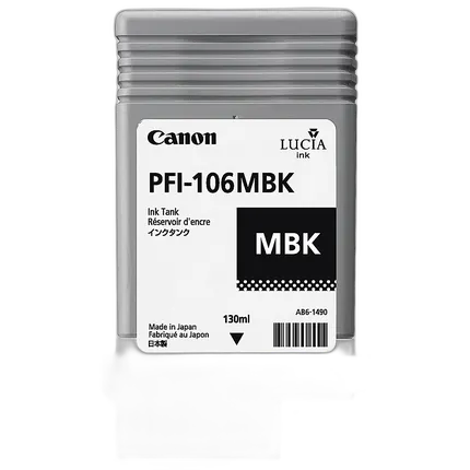 Canon PFI-106MBK Matte Black Ink Cartridge (130 ml)