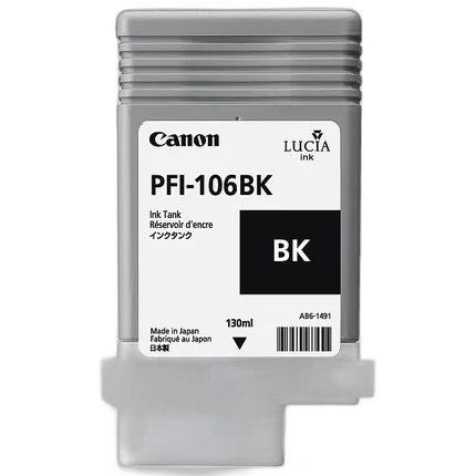 Canon PFI-106BK Black Ink Cartridge (130 ml)