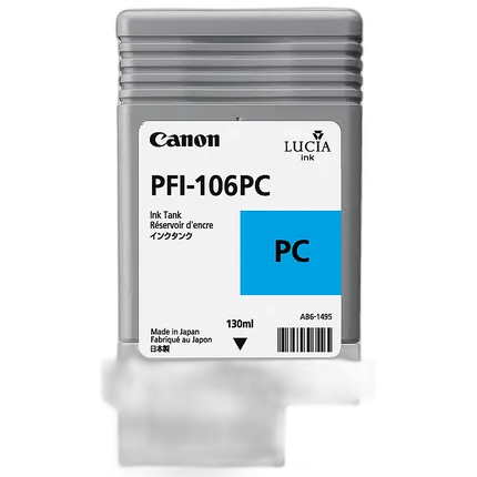Canon PFI-106PC Photo Cyan Ink Cartridge (130 ml)