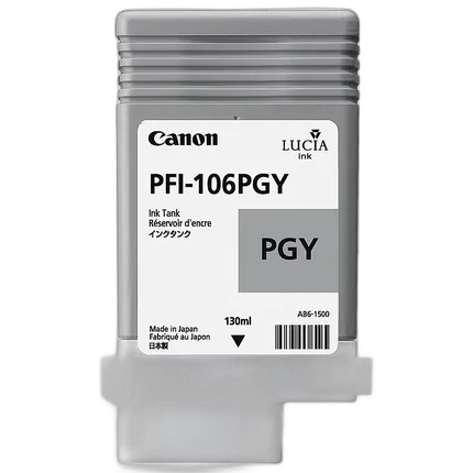Canon PFI-106PGY Photo Gray Ink Cartridge (130 ml)