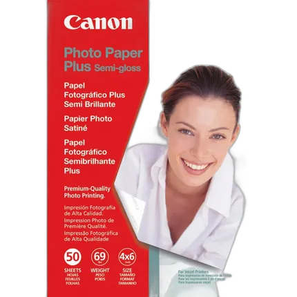 Canon 4X6 Semi Glossy Plus Photo Paper (50 Sheets)