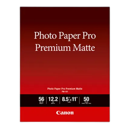 Canon 8.5 x 11 In. Photo Paper Pro Premium Matte Paper (50)