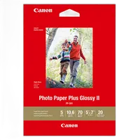 Canon 5x7 Photo Paper Plus Glossy II - 20 Sheets 0