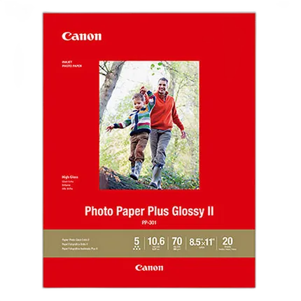 Canon 8.5x11 Photo Paper Plus Glossy II - 20 Sheets
