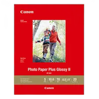 Canon 8.5x11 Photo Paper Plus Glossy II - 20 Sheets 0