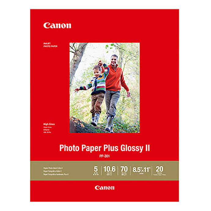 Canon 8.5x11 Photo Paper Plus Glossy II 20 Sheets Printing Scanning