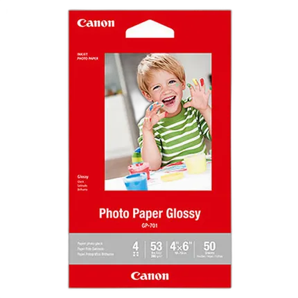 Canon 4x6 Photo Paper Glossy - 50 Sheets
