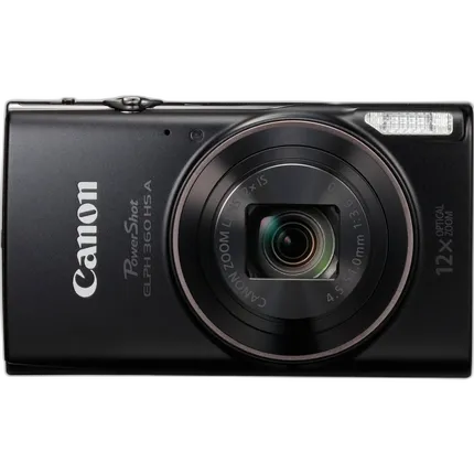 Canon POWERSHOT ELPH 360 HS A Point and Shoot Camera (Black)