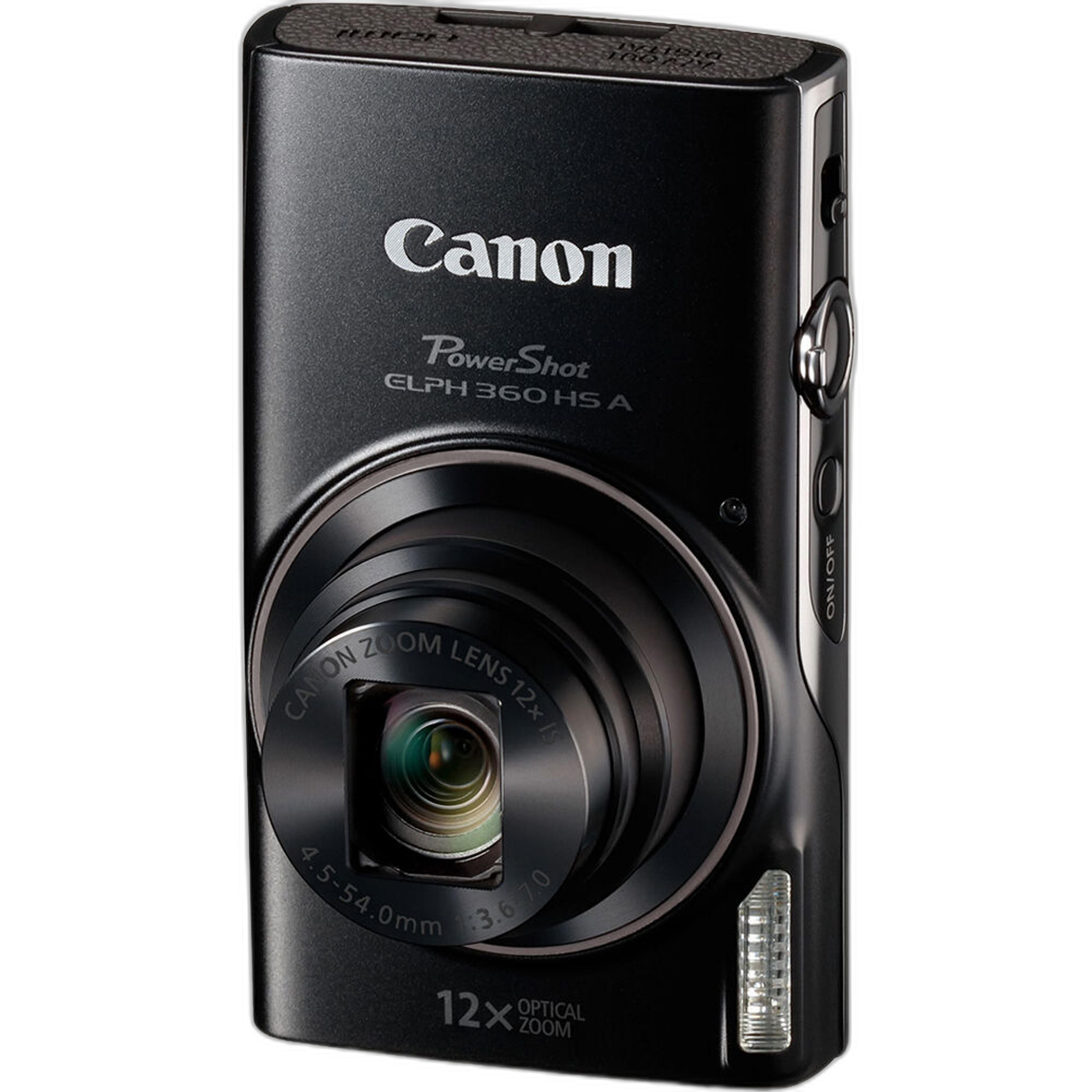 Canon PowerShot ELPH 360 HS angled detail view
