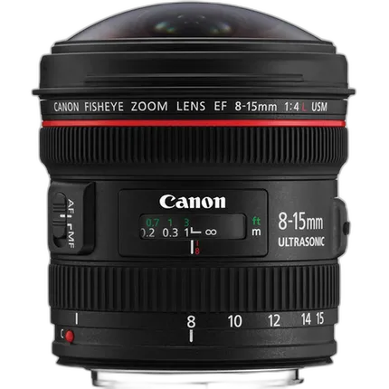 Canon EF 8-15mm f/4L Fisheye USM Ultra-Wide Zoom Lens - Black
