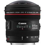 Canon EF 8-15mm f/4L Fisheye USM Ultra-Wide Zoom Lens - Black