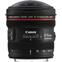 Canon EF 8-15mm f/4L Fisheye USM Ultra-Wide Zoom Lens - Black