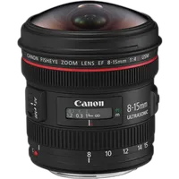 Canon EF 8-15mm f/4L Fisheye USM Ultra-Wide Zoom Lens - Black 1