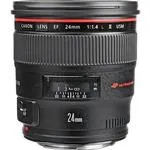 Canon EF 24mm f/1.4L II USM Wide Angle Lens - Black