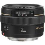 Canon EF 50mm f/1.4 USM Medium Telephoto Lens - Black