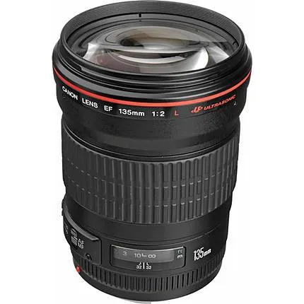 Canon EF 135mm f/2L USM Telephoto Lens - Black