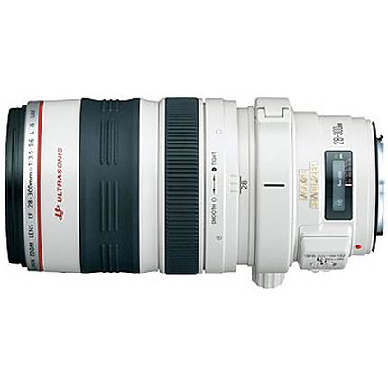 Canon EF 28-300mm f/3.5-5.6L IS USM Telephoto Zoom Lens - White