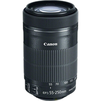 Canon EF-S 55-250mm f/4-5.6 IS STM Telephoto Lens - Black