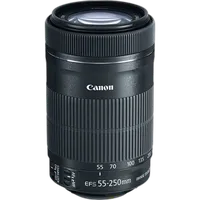 Canon EF-S 55-250mm f/4-5.6 IS STM Telephoto Lens - Black 0