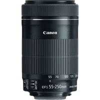 Canon EF-S 55-250mm f/4-5.6 IS STM Telephoto Lens - Black 1