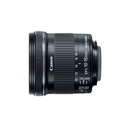 Canon EF-S 10-18mm f/4.5-5.6 IS STM Ultra Wide Zoom Lens - Black