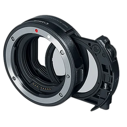 Canon EF-EOS R Drop-in Filter Mount Adapter with Circular Polarizing Filter