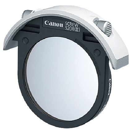 Canon 52 (WIII) Drop-in Screw Filter Holder with 52mm Protect Filter