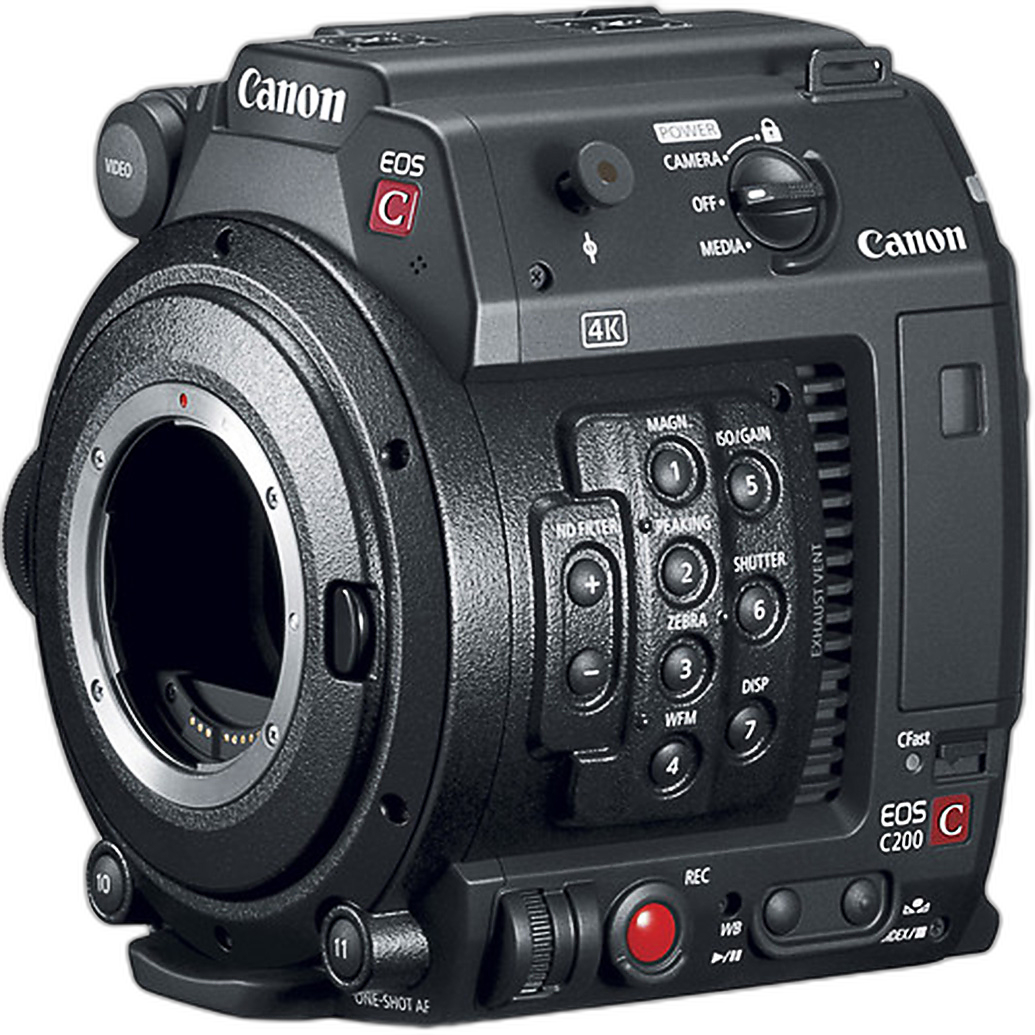 Canon EOS C200B Cinema Camera front view