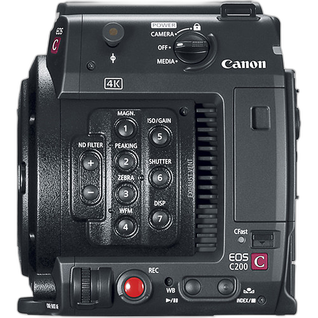Canon EOS C200B side view