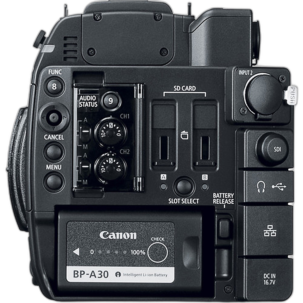 Canon EOS C200B rear angle