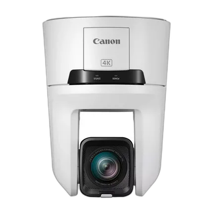 Canon CR-N500 4K NDI PTZ Camera with 15x Zoom (Titanium White)