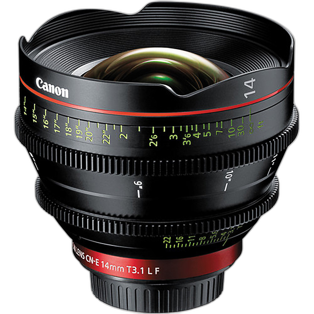 Canon CN-E 14mm T3.1 L F Cinema Prime Lens EF Mount