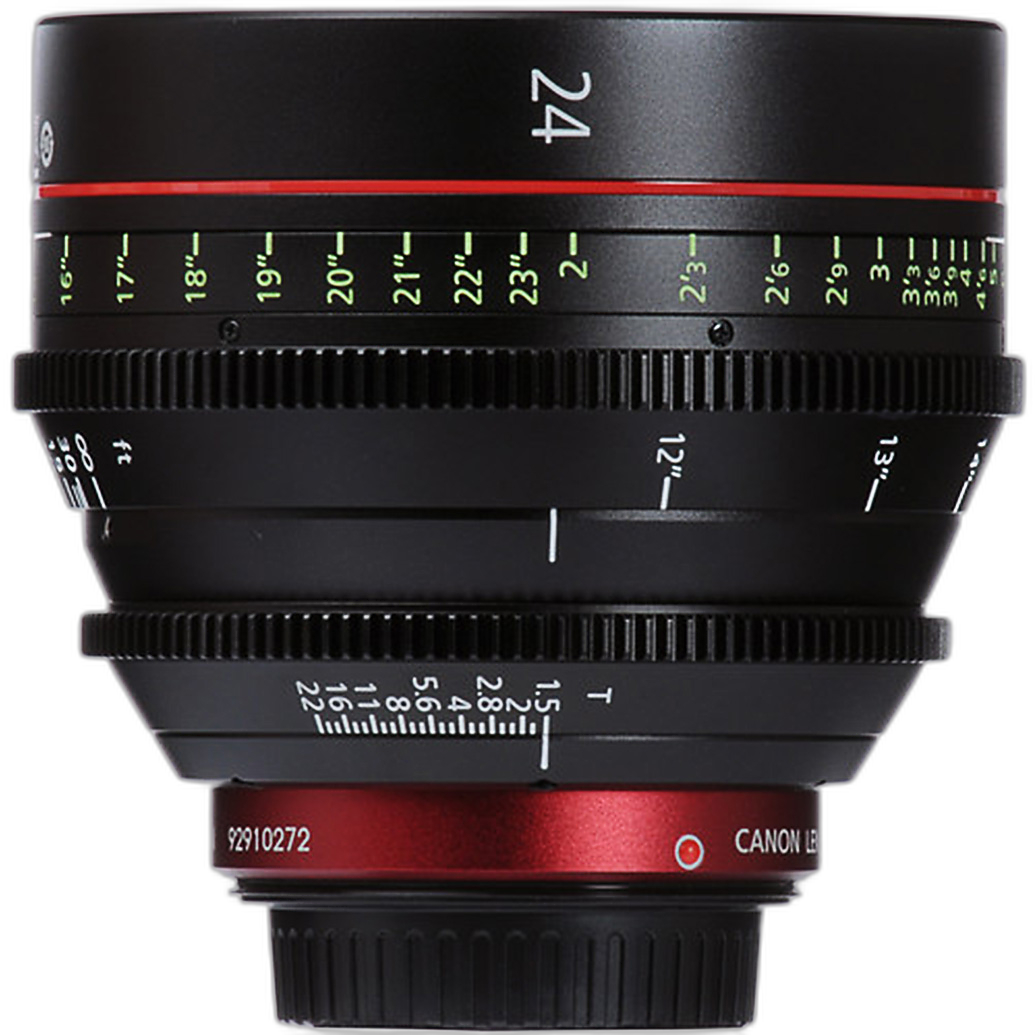 Canon CN-E 24mm T1.5 L F Cinema Prime Lens EF Mount